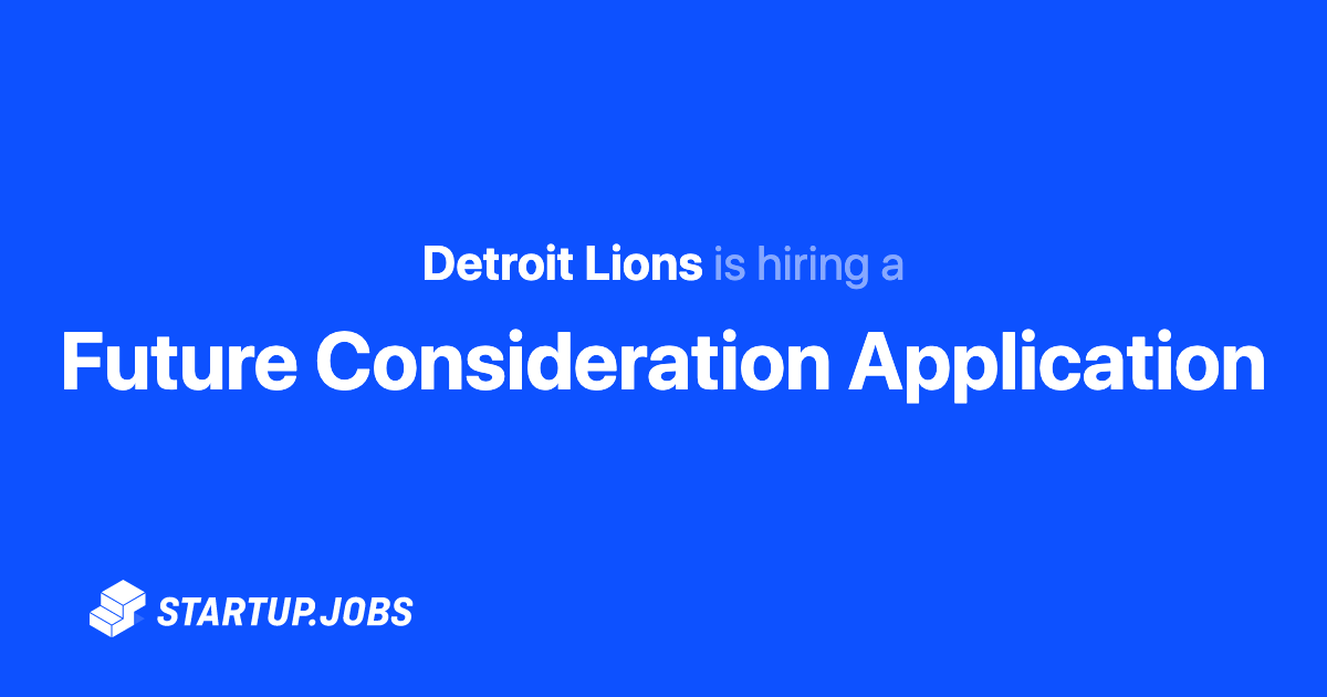 detroit lions hiring